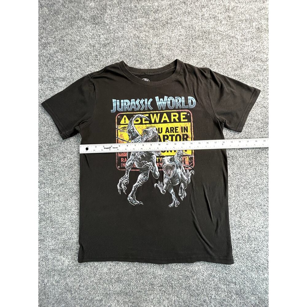 Jurassic World Raptor Country Graphic T Shirt Kids XL Black Dinosaur Tee - Picture 4 of 6